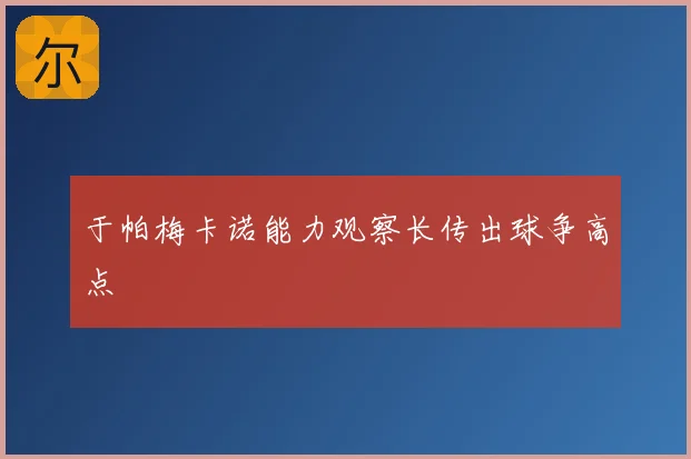 于帕梅卡诺能力观察长传出球争高点